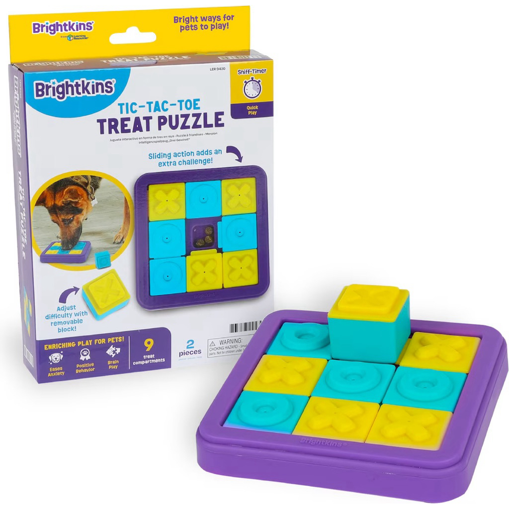 ของเล่นสุนัข Brightkins: Tic Tac Treat Puzzle ❎🅾️ 🇺🇸