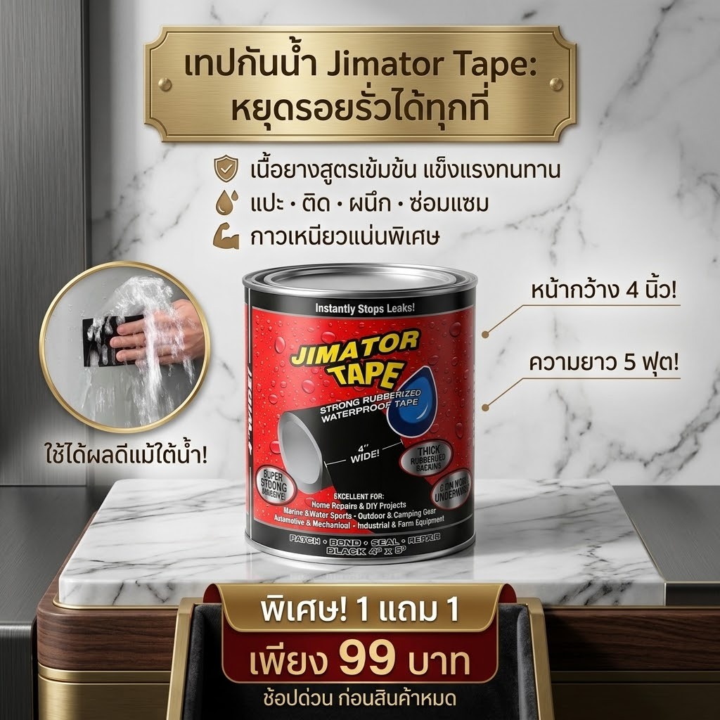 NOTA เทปกาวอุดรอยรั่ว กาวเหนียว ติดแน่น ป้องกันรั่วซึม ( พร้อมจัดส่ง )