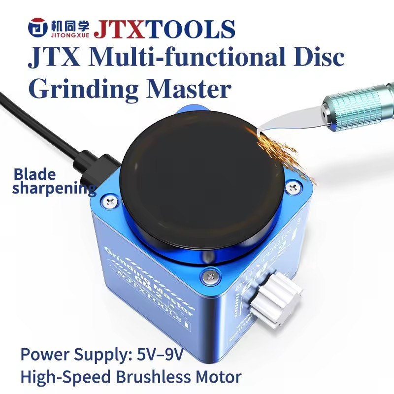 เครื่องลับคมอเนกประสงค์ JTX GM2 พร้อมมอเตอร์ไร้แปรงถ่านความเร็วสูง สำหรับใบมีด แหนบ ปากกาแบบมัลติมิเตอร์ และปากกาวัดไฟ