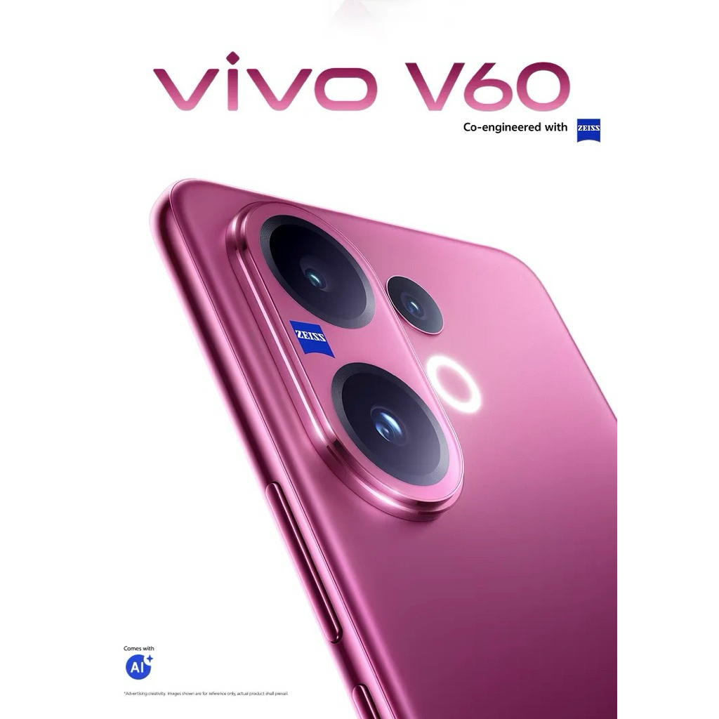 VIVO V60 5G 12/512GB เครื่องใหม่ศูนย์ไทย รับประกันศูนย์