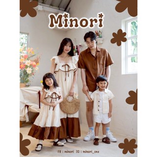 มิโนริ ชุดเดรสผู้หญิง ชุดเดรสเด็กผู้หญิง เซ็ตชุดครอบครัว