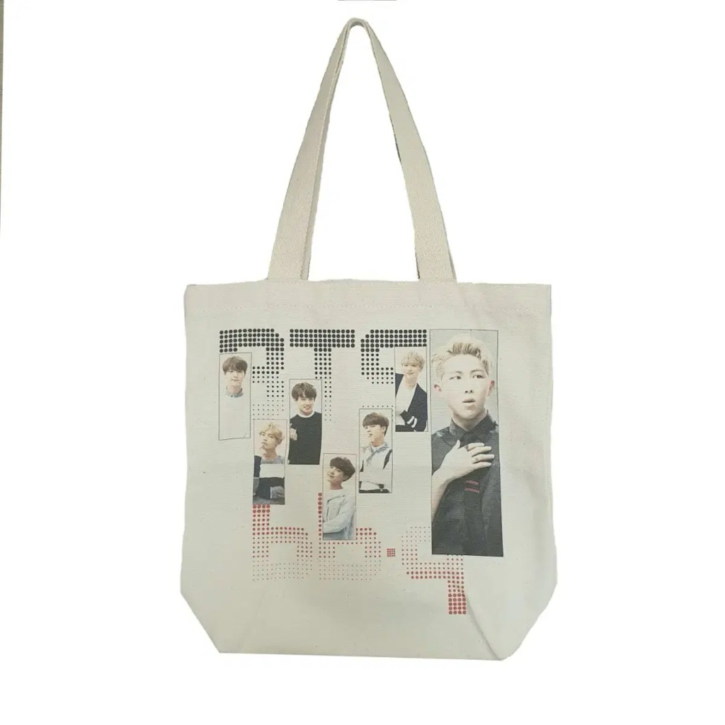 กระเป๋าผ้าแคนวาส BTS ลาย BBQ RM หายาก - ของสะสมไม่มีจำหน่าย - สินค้าลิขสิทธิ์แท้🇰🇷