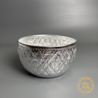 ขันน้ำอลูมิเนียม 20 ซม. สีเงิน ขันสงกรานต์ ขันสรงน้ำ รดน้ำดำ…