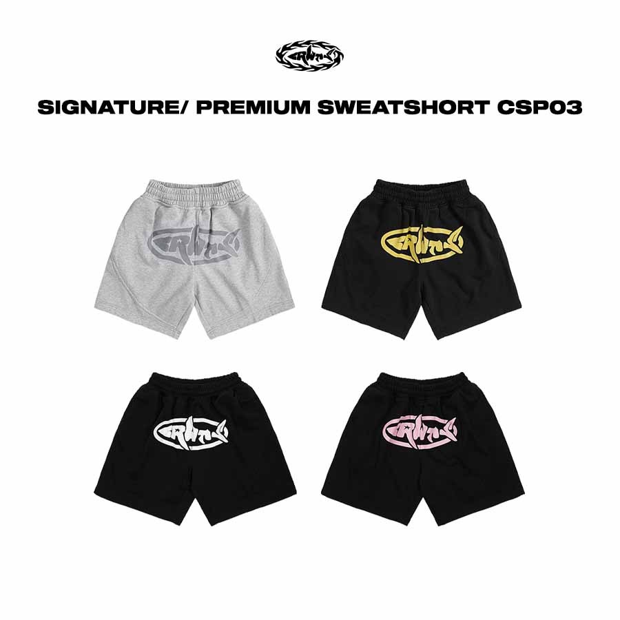 Cruehawts สั้น Signature/ PREMIUM Sweatshort CSP03