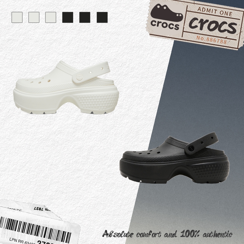 💓pre-order ของแท้100%💓รองเท้าแตะ Crocs รุ่น Stomp สำหรับผู้ชายและผู้หญิง ส้นสูง 5.5 ซม.