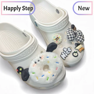 Happystep ร้านไทย🇹🇭จำหน่ายเป็นเซ็ตF*เฉพาะตัวติด(พร้อมส่ง) จิ๊บบิท ตัวติดรองเท้า ชุดตกแต่งรองเท้า ลายการ์ตูนน่ารักๆ