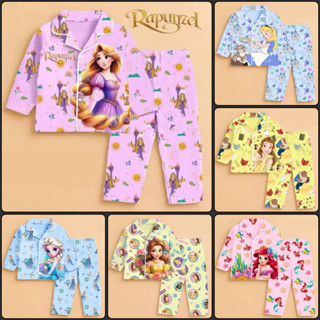 ชุดนอน แขนขาวขายาว ลายเจ้าหญิง สำหรับลูกสาว