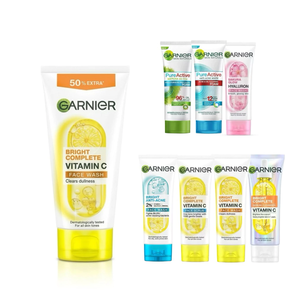 Garnier โฟมล้างหน้า การ์นิเย่ ขนาด 100 - 150 มล. การ์นีเย่