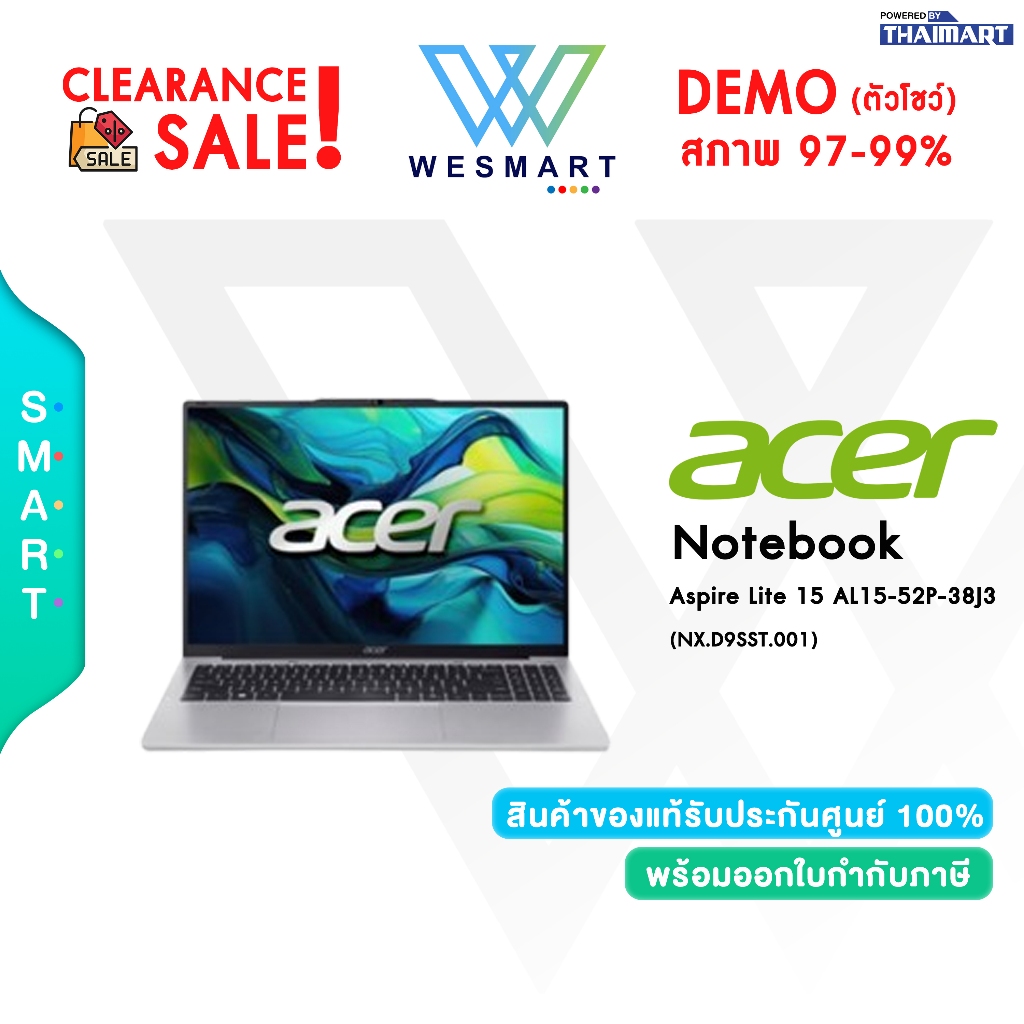 #Demo Acer Aspire Lite 15 AL15-52P-38J3 (NX.D9SST.001) : Intel Core i3-1315U/Warranty 1 Years #Demo 