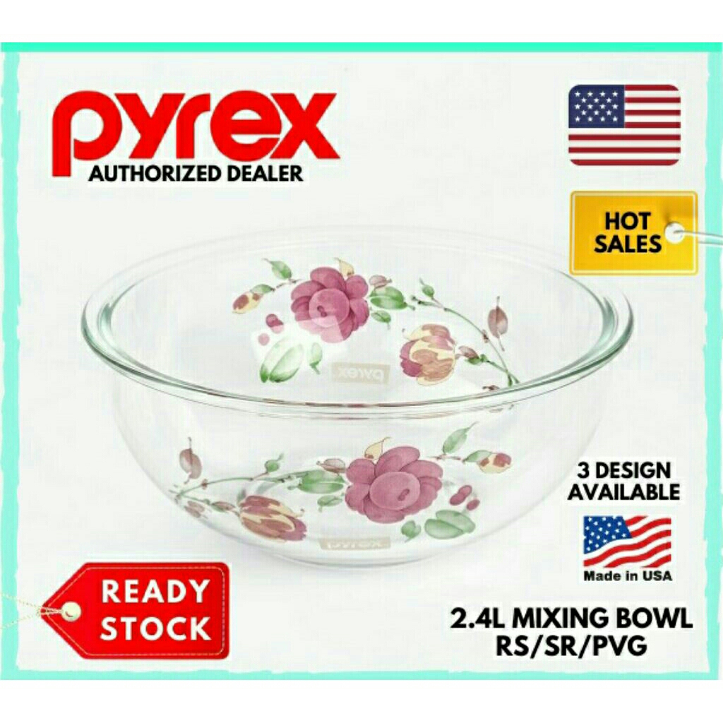 Pyrex (PX-MXB2400) 2.4L Mixing Bowl (3 Design) Size: 21cm(L) x 10cm(H)