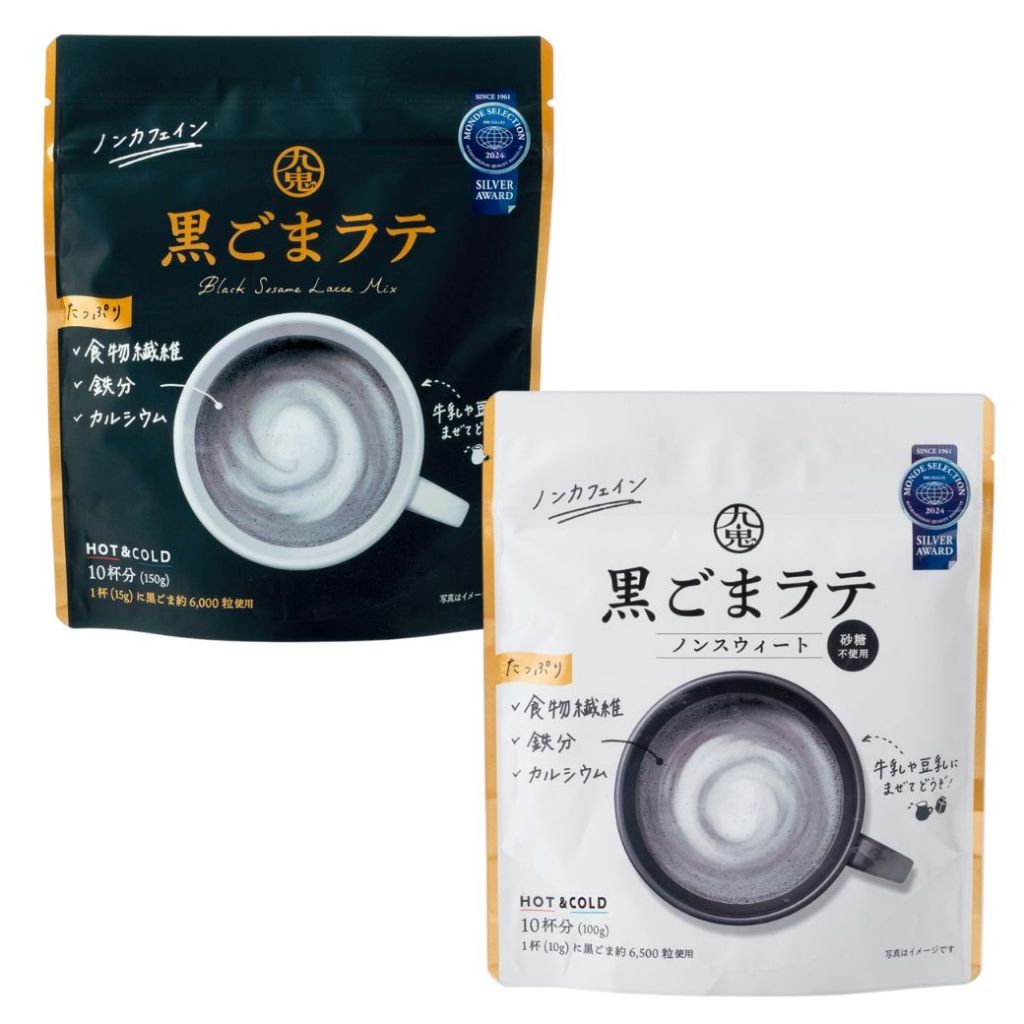 Kuki Black Sesame Latte Powder 150g Caffeine Free Calcium Fiber Iron Rich Direct from Japan
