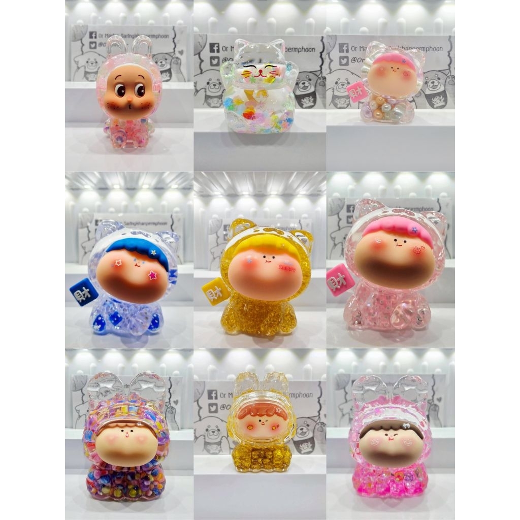 (พร้อมส่ง) โมเดลตู้น้ำฉายฉายแมวนำโชค แมวมงคล แมวกวัก แมวนำโชค ฉายฉายแก้มอ้วน ลาบูบู้ ทวิง วาเลนไทน์ *เลือกแบบ*