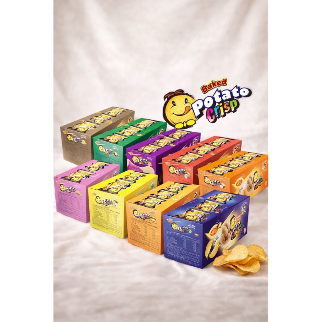 (รุ่นกล่อง) ปังแลบลิ้น มันฝรั่ง win2 ขนมแครกเกอร์มันฝรั่งบางกรอบ Win2 Potato Crackers Crisp