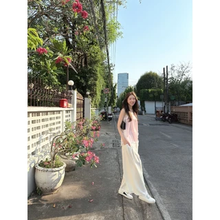 ส่งด่วน🚨 SLYQ AIRY PALAZZO LINEN PANTS กางเกงขายาวจีบหน้าผ้าลินิน
