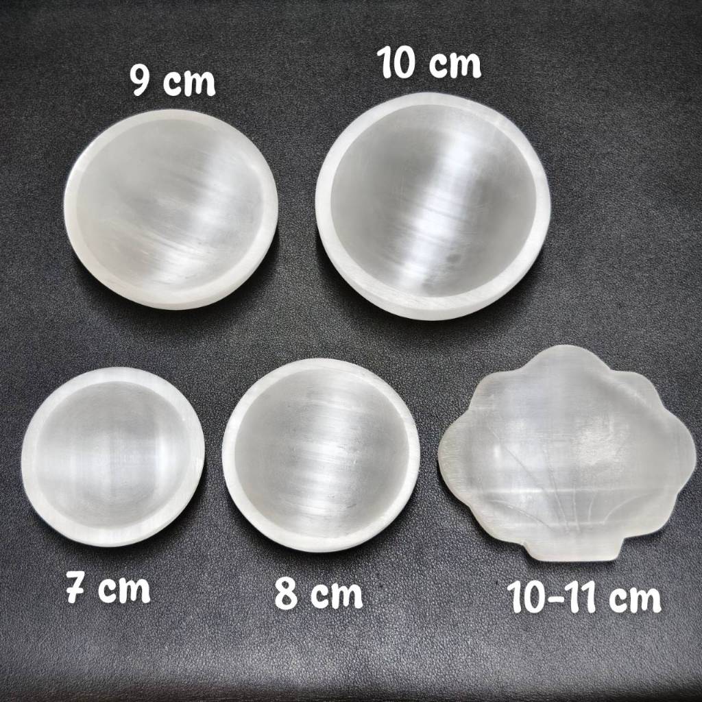ชามหินเซเลไนต์ (Selenite Bowl) หินล้างพลังงาน เคลียร์–ชาร์จพลัง