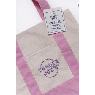 🆕พร้อมส่ง🎀 กระเป๋าผ้าสุดฮิต Trader Joe's Canvas Tote Navy💦/ Green ☘️/ Cheese bag/Mini Pastel/ Coffee Bean ของแท้💯 🇺🇸