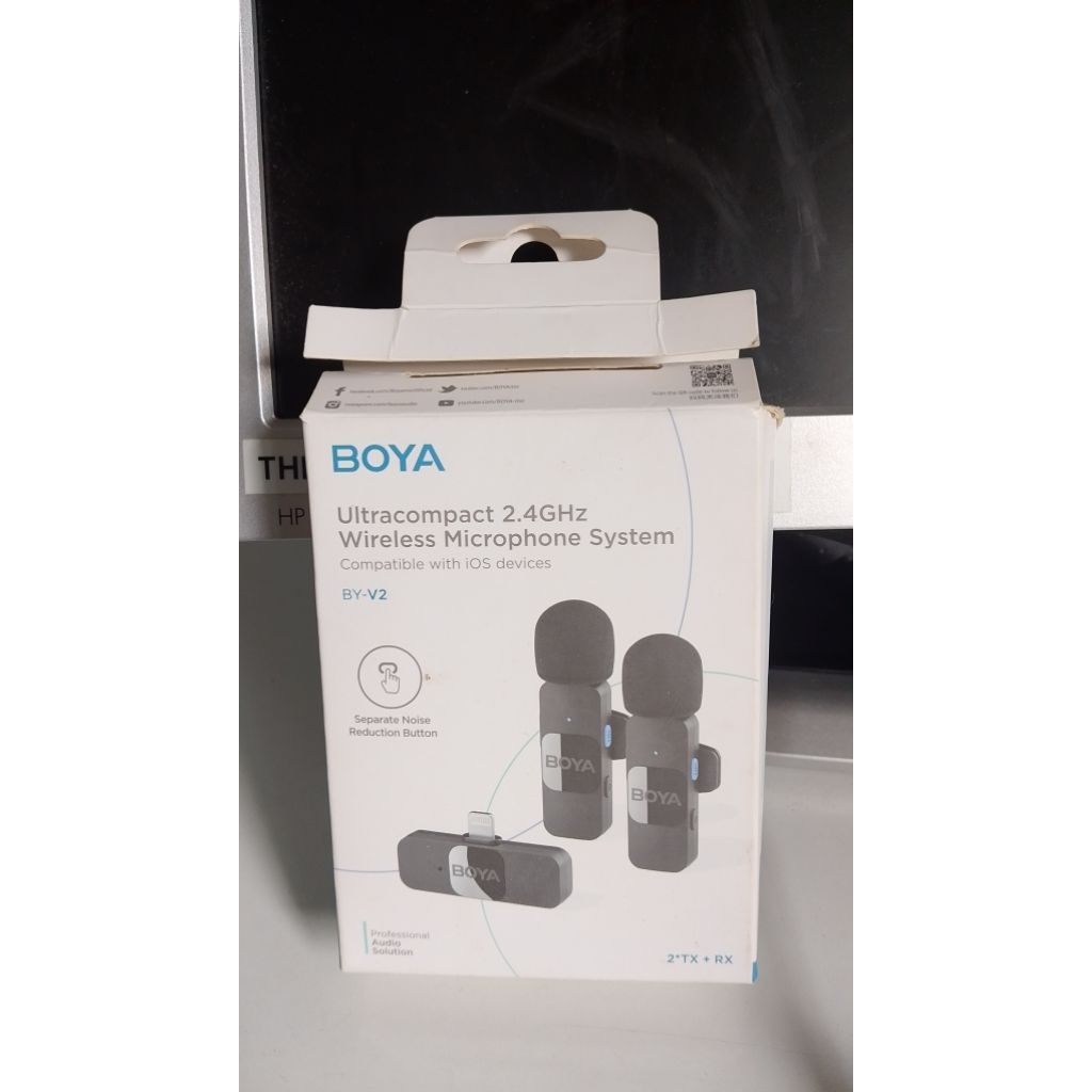 ไมค์BOYA BY-V20 ไมค์ไร้สายตัดเสียงรบกวน ไมค์ไลฟ์สด for Lighting ios (สภาพดี)