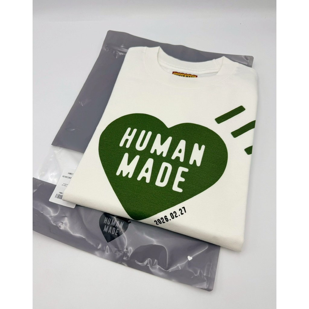 ❤️สินค้าพร้อมส่ง จัดส่งรวดเร็ว Humanmade DAILY S/S T-SHIRT Red/Navy