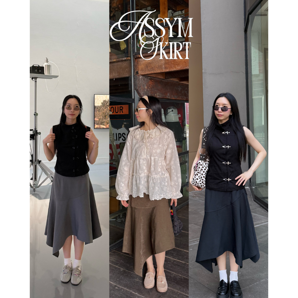 UIUI | ASSYM SKIRT กระโปรงยาว
