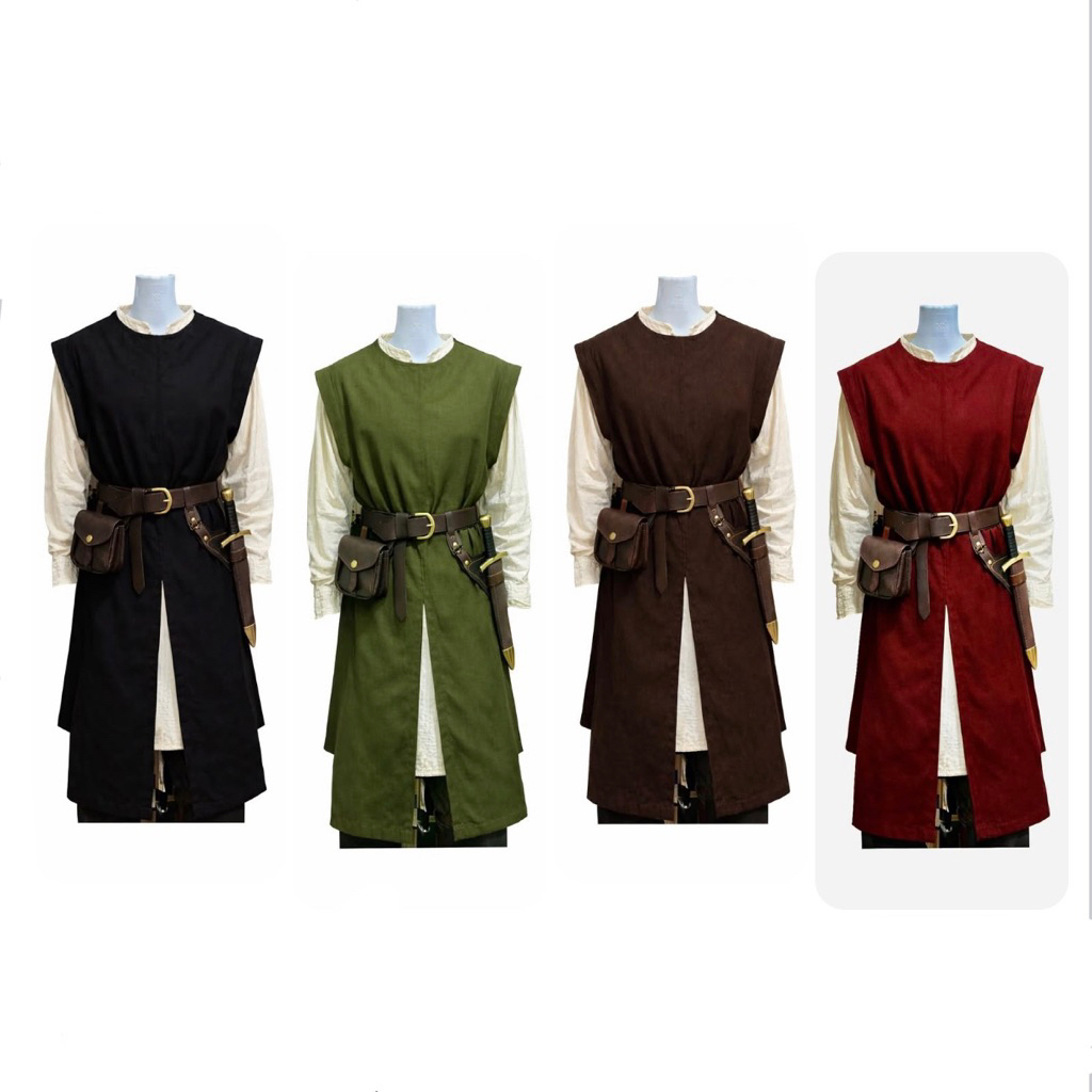พร้อมส่ง 📍 Medieval Tabard ทาบาร์ดยุคกลางสำหรับ คอสเพลย์ เสื้อคลุมนักรบ อัศวิน ยุคกลางแฟนตาซี