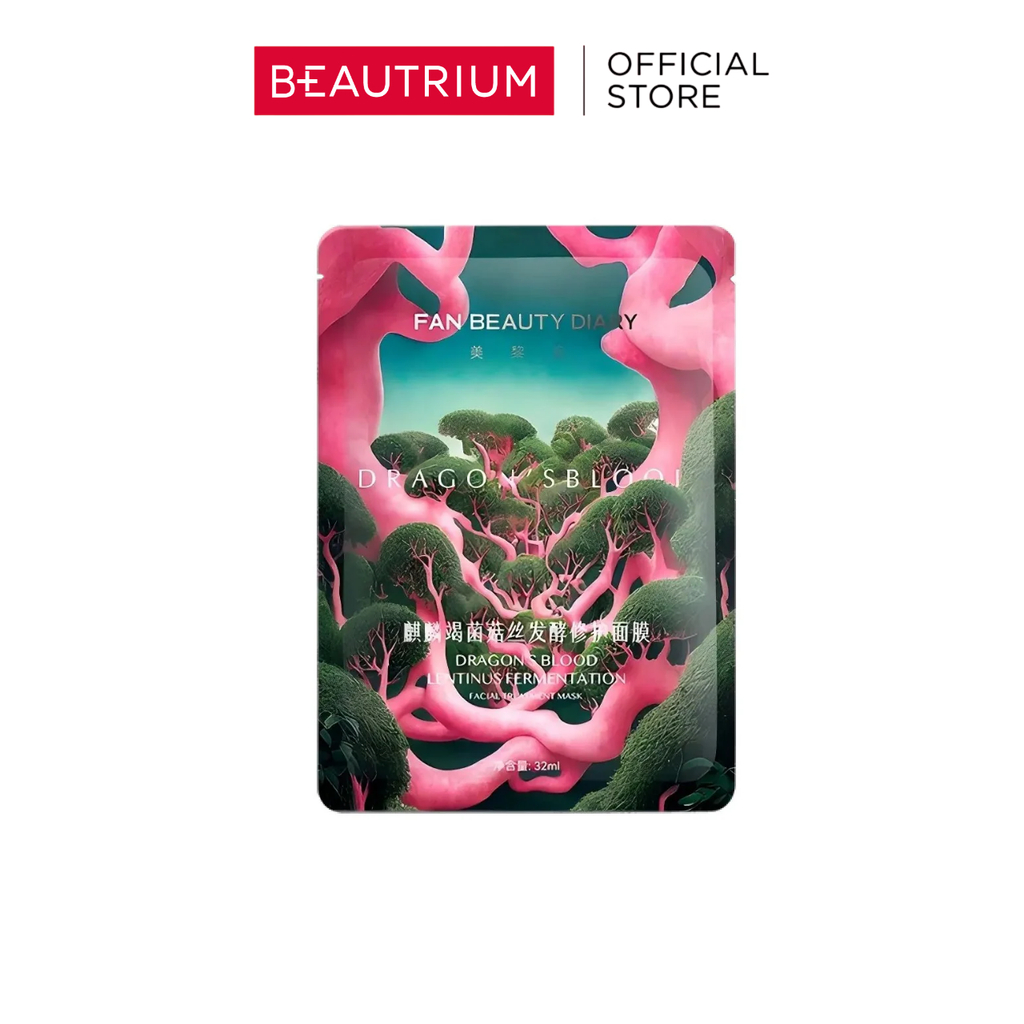 FAN BEAUTY DIARY Dragon's Blood Lentinus Fermentation Facial Treatment Mask มาส์ก 32ml