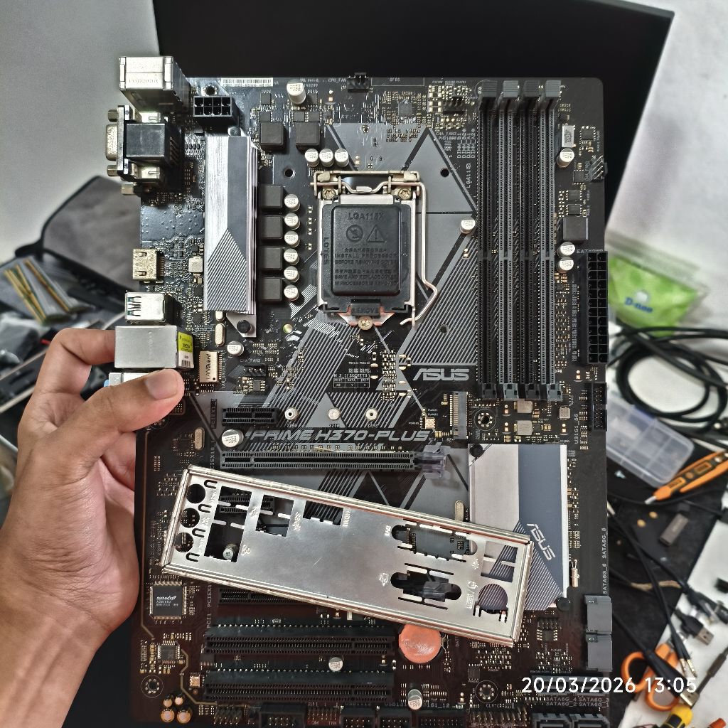 เมนบอร์ดมือสอง(mainborad) asus prime h370-plus gen 8-9 (1151v2)