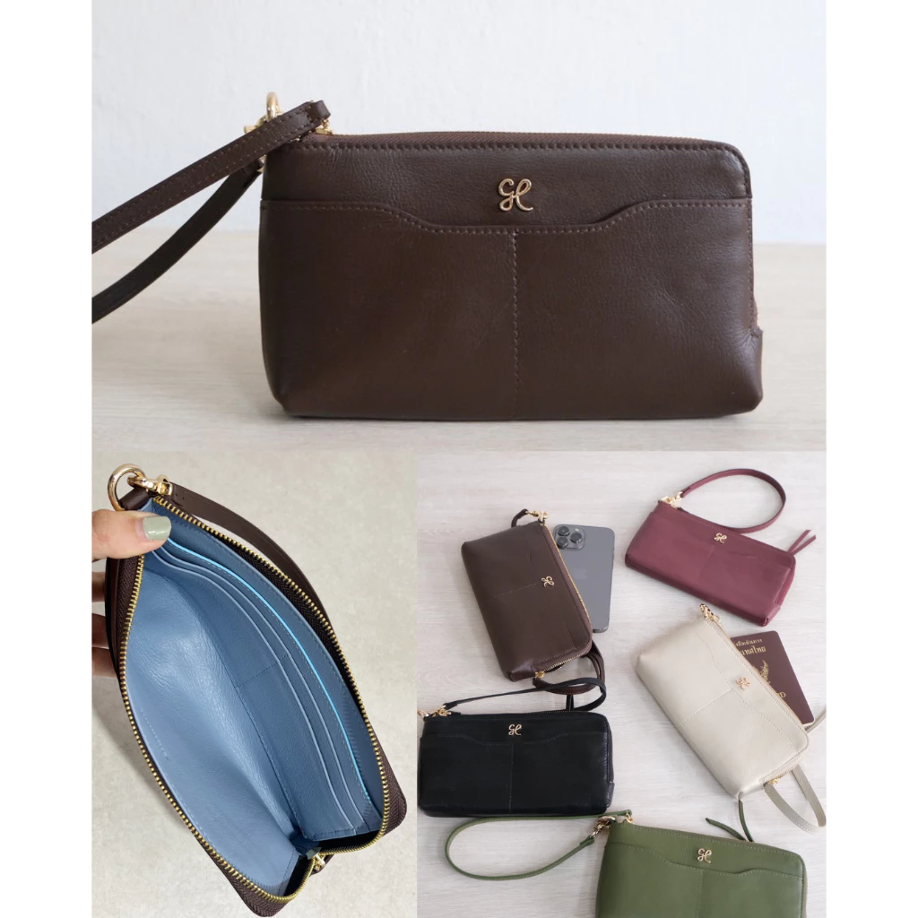 (large size)CHNiiNiN - Daily zip around wallet กระเป๋าสตางค์หนังวัวแท้ทั้งใบ สีtwo tone หนังวัวแท้ทั้งด้านในและด้านนอก