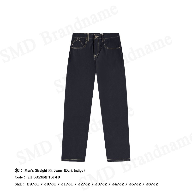 John Henry กางเกงยีนส์ผู้ชาย รุ่น Men's Straight Fit Jeans (Dark Indigo) Code: JH S325MPTST40