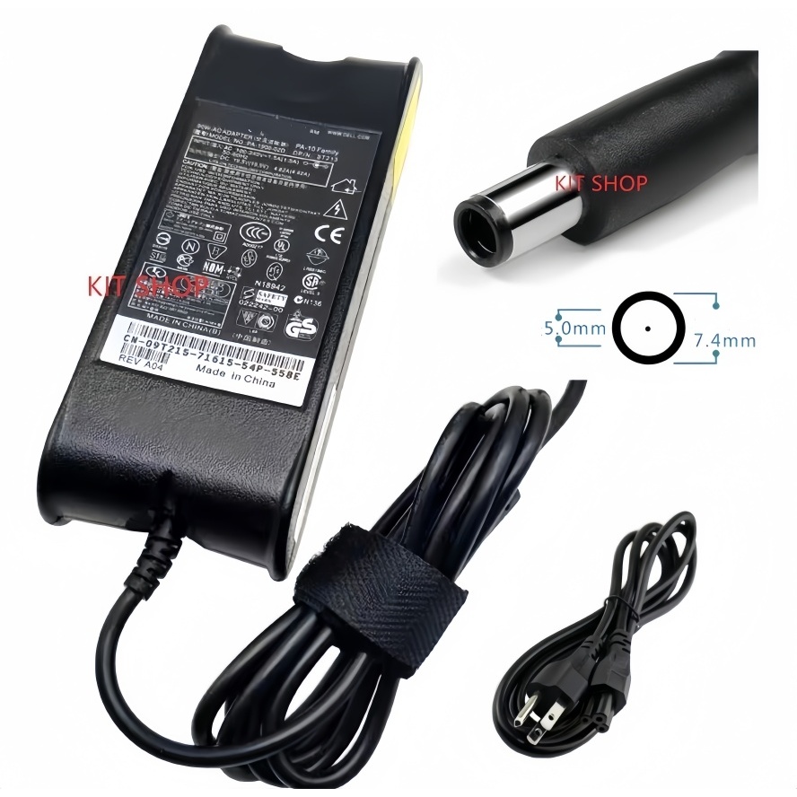 OEM Adapter Dell 19.5V4.62A 7.4x5.0mm หัวเข็ม (Black)