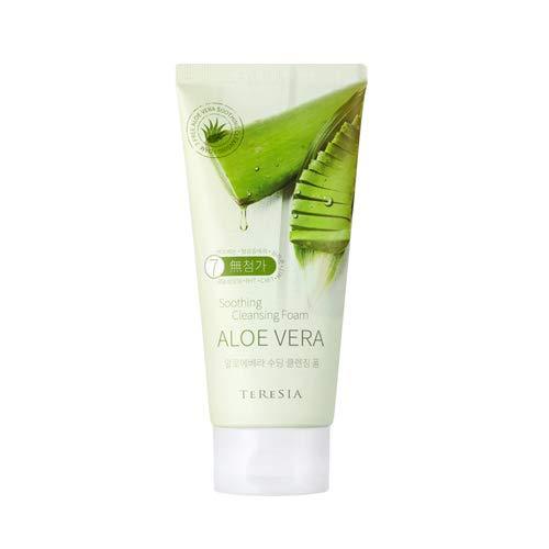 พร้อมส่ง ของแท้ Teresia Aloe Vera Soothing Cleansing Foam โฟมล้างหน้าสูตรว่านหางจระเข้