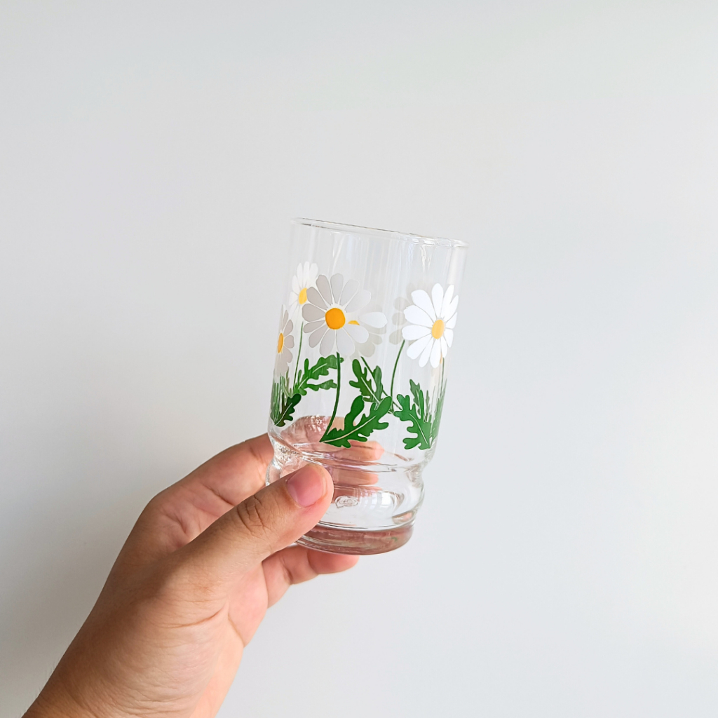 แก้วน้ำ Aderia / ลาย Nobana [มือสอง]