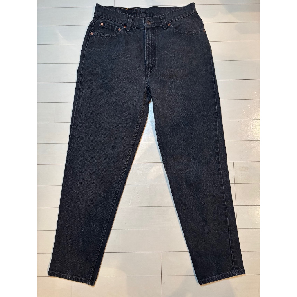 【MADE IN USA】90s Levi's 512-1097 Slim Fit Tapered Black Denim 12PET.M