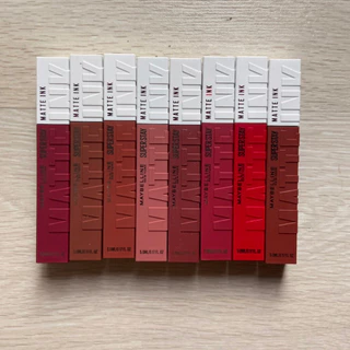 (แพ็คเกจใหม่)Maybelline Superstay Matte Ink Liquid Lipstick ลิปจิ้มจุ่มเนื้อแมท เมย์เบลลีนซุปเปอร์สเตย์ แมท อิ้งค์ 5 ml