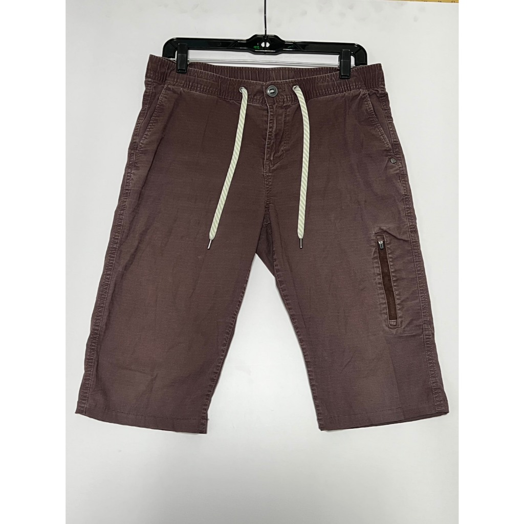 กางเกงขาสั้น Vuori สีน้ำตาล ผ้า Ripstop เอว 32 นิ้ว แบรนด์สปอร์ตพรีเมียม (มือสองแท้)  รายละเอียดสินค