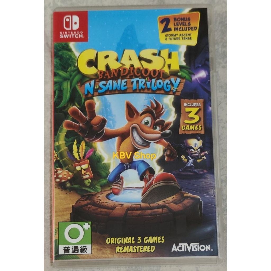 (⚡มือ 2 พร้อมส่ง⚡)Nintendo Switch : Crash Bandicoot N.Sane Trilogy มือสอง