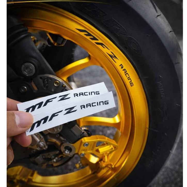 สติ๊กเกอร์ติดขอบล้อ Giorno MFZ Racing | กันน้ำ กันแดด  ติดง่าย เพิ่มความซิ่งทันที 1 ชุด = 4ชิ้น