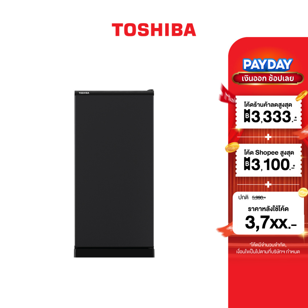 TOSHIBA ตู้เย็น 1 ประตู ความจุ 6.4 คิว รุ่น GR-C189