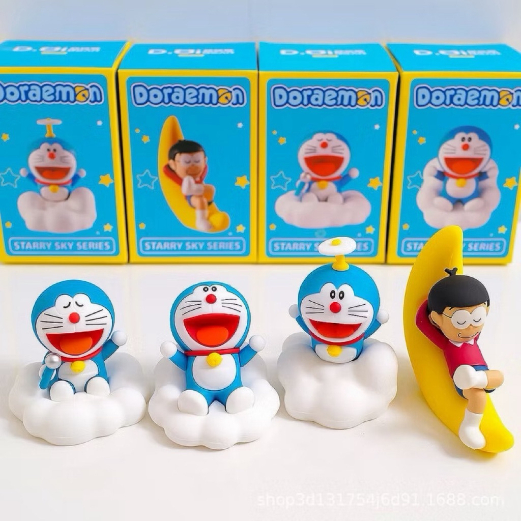 พร้อมส่ง 🇹🇭 พร้อมส่ง ของแท้ Doraemon  โมเดลโดเรม่อน โมเดลตกแต่ง โมเดลสะสม แบบแกะกล่อง เช็คตัว ของแท้