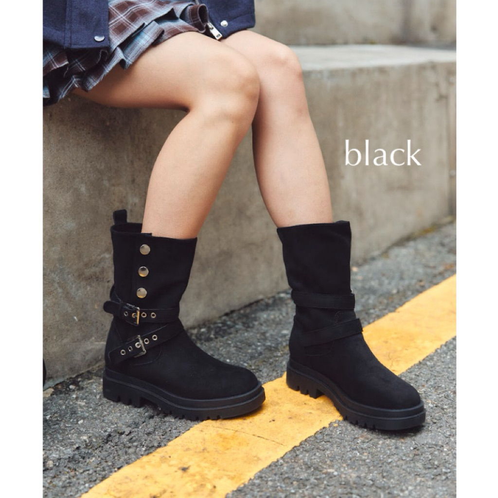 ส่งต่อรองเท้าบูทMinx Shoes รุ่น Rina สีดำ Size 40