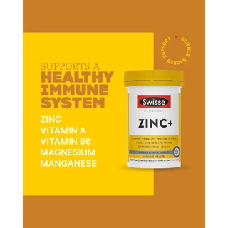 Swisse Zinc+ ลบรอยดำสิว + เสริมสร้างภูมิคุ้มกัน EXP02/2028