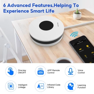 MeeGooTuya WiFi IR รีโมทอินฟราเรดอัจฉริยะ ควบคุมทีวี แอร์ ใช้กับ Smart Life การควบคุมด้วยเสียง