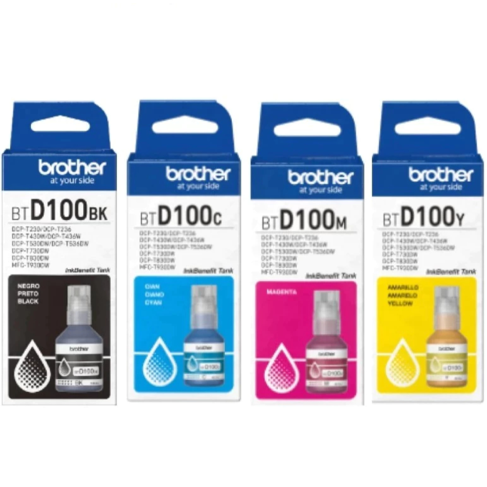 [Brother BT-D100] Brother หมึกเเท้ Original ใช้กับรุ่น DCP-T230 /T236 / T430W /T436W /T530DW /T535DW