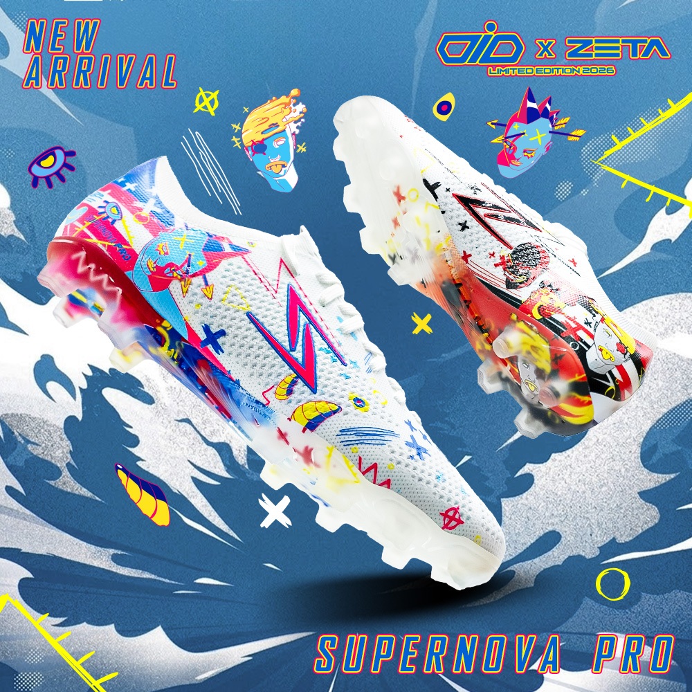 รองเท้าสตั๊ด Zeta X OIO รุ่น Supernova Pro Bozo Edition รองเท้าฟุตบอล  เบา กระชับ คล่องตัวทุกการเคลื่อนไหว