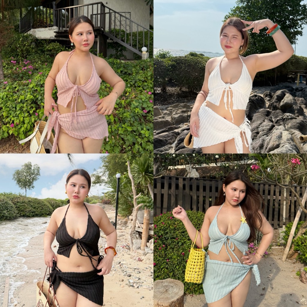 Seashell Set 🐚 ชุดเซทลุคทะเล เซ็กซี่นิด ๆ ใส่สบายสุด ๆ (S0088) - Merrychubbyhouse