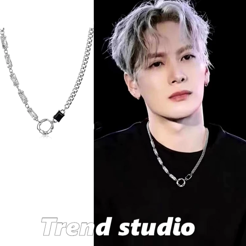 สร้อยคอฮิปฮอปสไตล์เดียวกับ Trendy peopleทันสมัยและเรียบง่ายเหมาะสำหรับทุกคนเหล็กไทเทเนียมจะไม่ซีดจาง