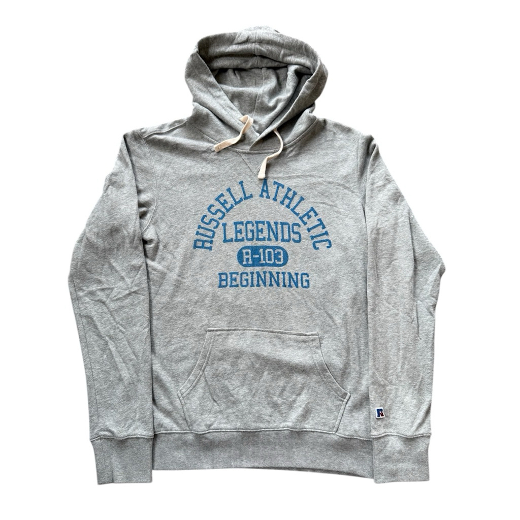เสื้อฮู้ดสีเทาแบรนด์ Russell Athletic รุ่น Legends