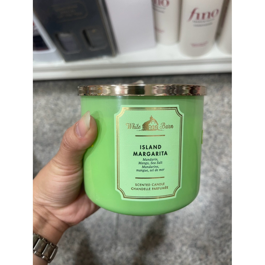 Bath & Body Works Island Margarita 3-Wick Candle 411g. ของแท้