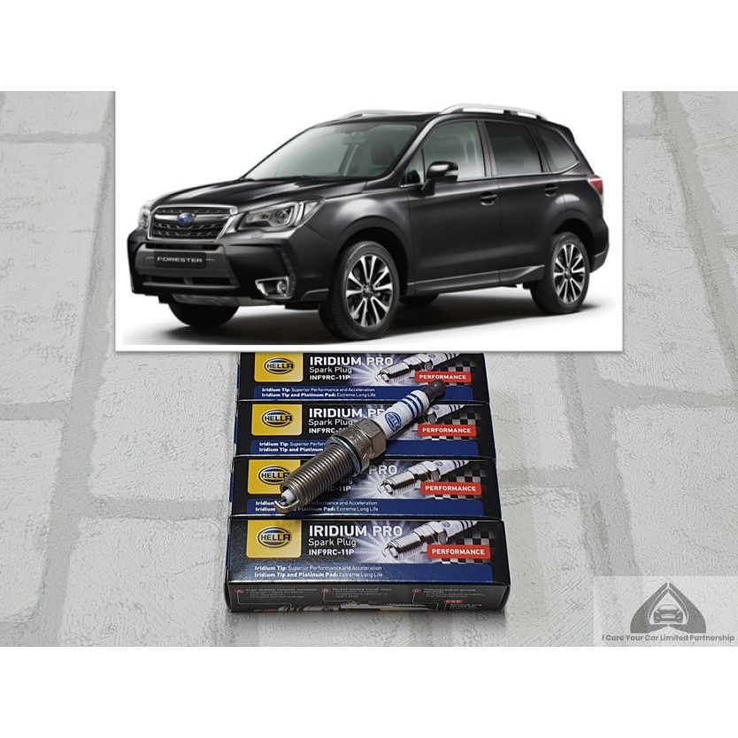 หัวเทียน อิริเดียม Subaru Forester SJ ( 2013 - 2018 ) จำนวน 4 หัว ระยะใช้งาน 100,000 กม : Hella INF9