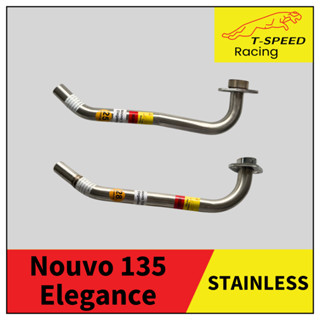 [ฟรีประเก็นปากท่อ] คอท่อ Yamaha Nouvo 135 Elegance สแตนเลส 3…
