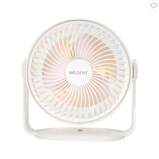 พัดลมพกพา 6 นิ้ว EKONO EK-PTB14 สีขาว/สีครีม/สีเทา